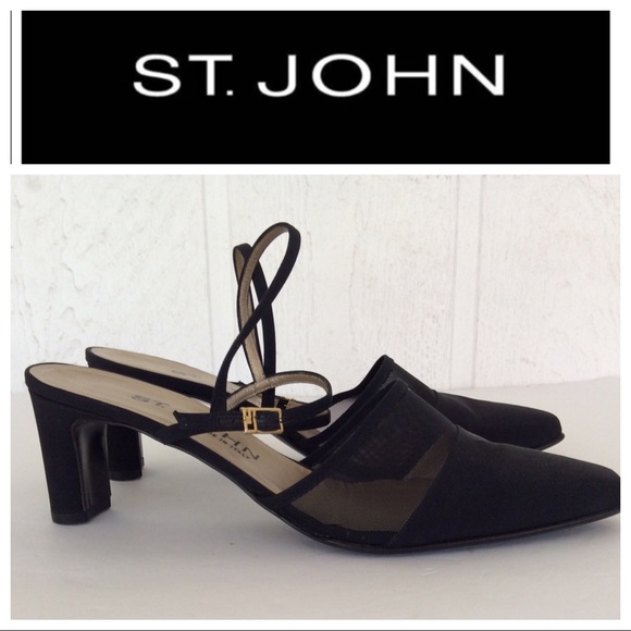 St. John Shoes - ST. JOHN SEXY MESH SLINGBACK HEEL 8-1/2AA